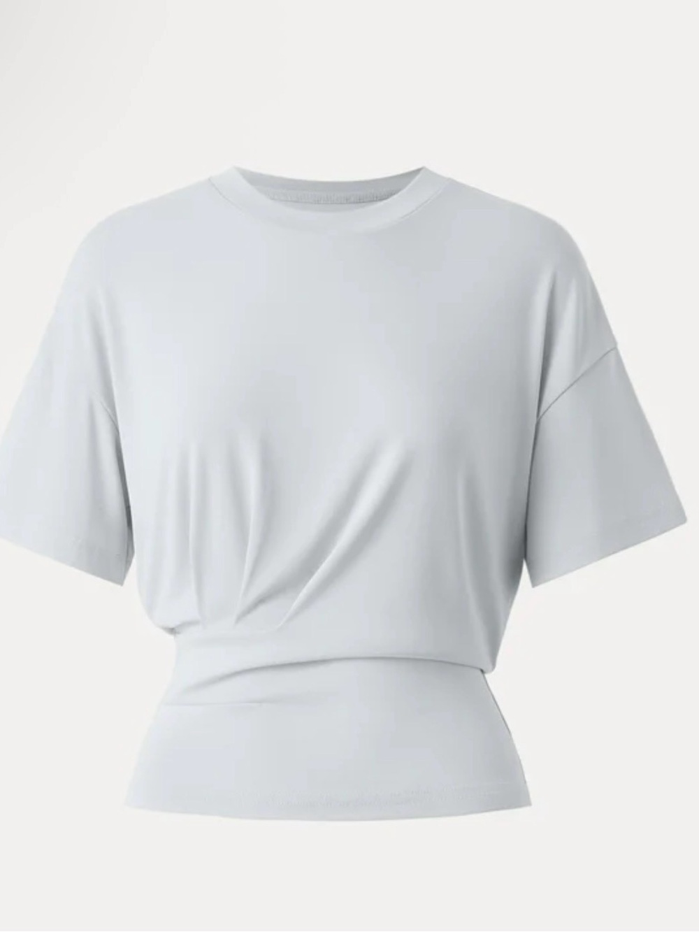 OGL Sandwashed Crewneck Short Sleeve Tucked Tee, Lt Gray, 2XL, NWT